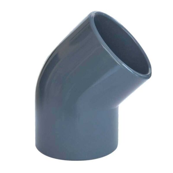 PVC 45° Yapıştırma Muflu Dirsek